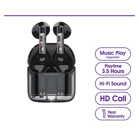 Lanex TWS Bluetooth Earphone V5.3 - Transparent - X3