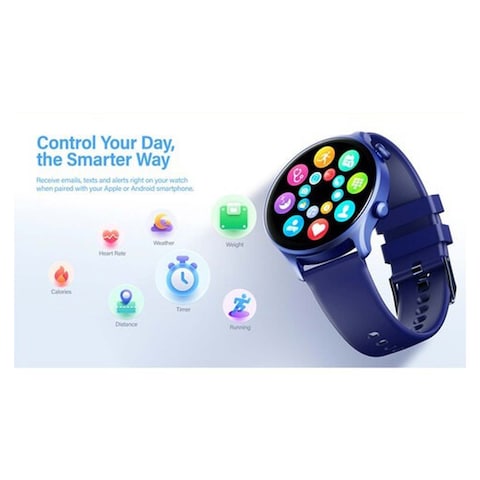 Riversong Motive 7C Smart Watch - 1.52 Inch - Black
