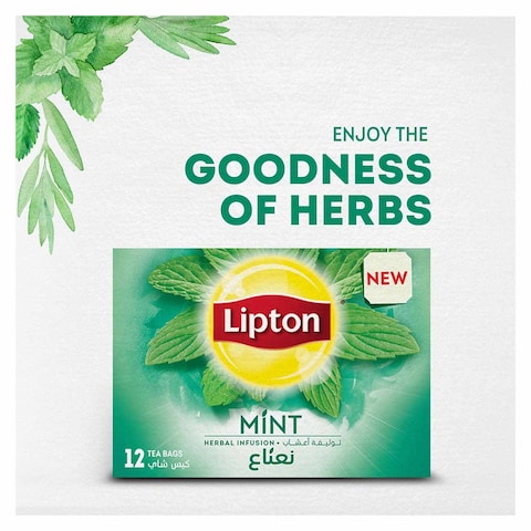 Lipton Peppermint Herbal Tea - 20 Tea Bags