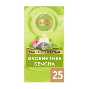 شاي اخضر ليبتون سنشا الهرمي - 25 كيس شاي