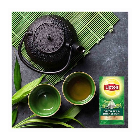 Lipton Exclusive Selection Green Tea &amp; Intense Mint - 25 Tea bags
