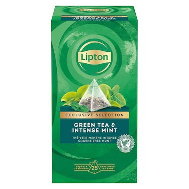 Lipton Exclusive Selection Green Tea &amp; Intense Mint - 25 Tea bags