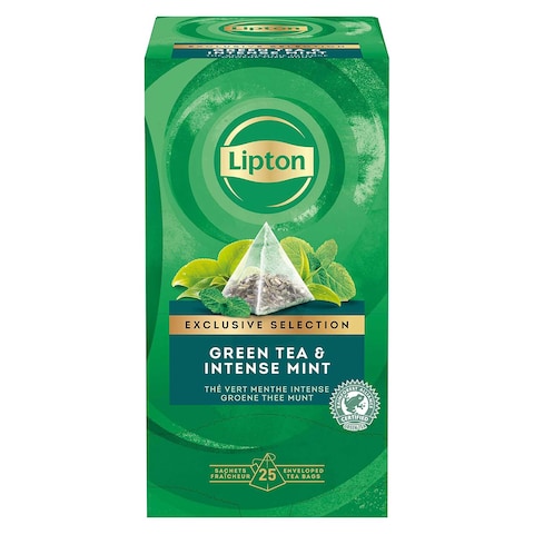 Lipton Exclusive Selection Green Tea &amp; Intense Mint - 25 Tea bags