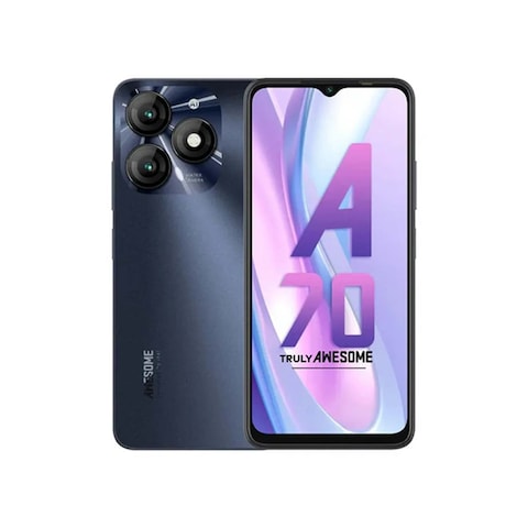Itel A70 6.6-inch 64GB/3GB Dual SIM 4G Smartphone - Black