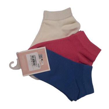 Plain Soket Socks Set for Girls - 8-10 Years - 3 Socks