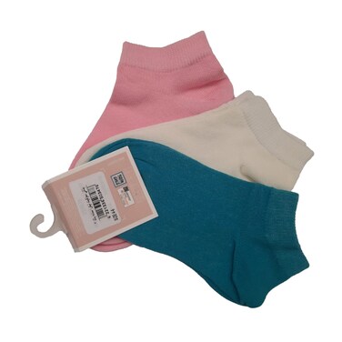 Plain Soket Socks Set for Girls - 4-6 Years - 3 Socks