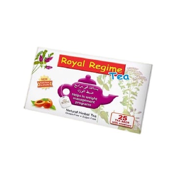 شاي ريجيم رويال بطعم الخوخ - 25 كيس شاي
