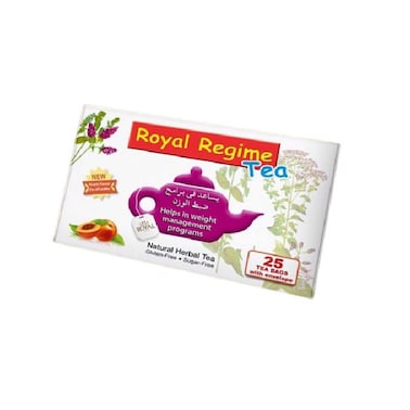 شاي ريجيم رويال بطعم الخوخ - 25 كيس شاي