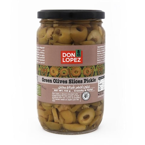 Don Lopez Green Olives Sliced Pickles - 720gm