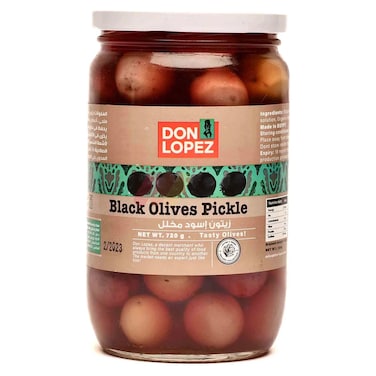 زيتون أسود مخلل دون لوبيز - 720جم