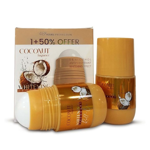 Mood Coconut Roll On Whitening Deodorant - 50 ml - 2 Pieces