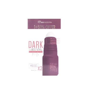 مزيل عرق رول اون مود دارك لتفتيح البشرة - قطعتين