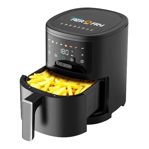 Black + Decker Digital Air Fryer 3.5 Liter 1500 Watt - Black - AF3500-B5