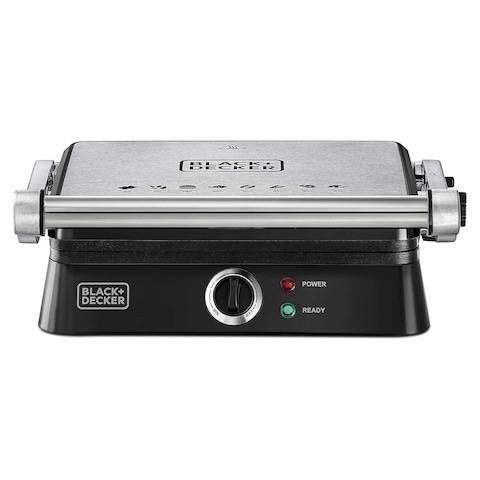 Black + Decker Electric Grill 1400 Watt - Black - CG1400-B5