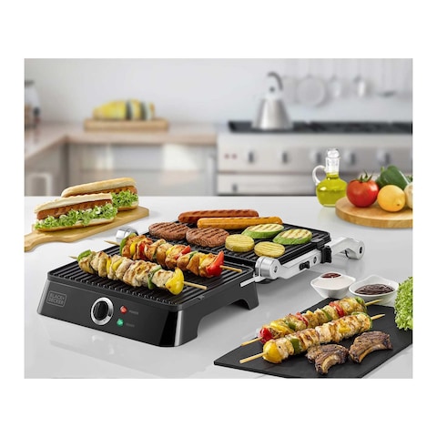 Black + Decker Electric Grill 1400 Watt - Black - CG1400-B5