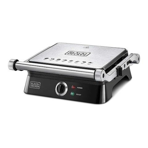 Black + Decker Electric Grill 1400 Watt - Black - CG1400-B5