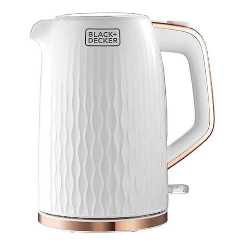 Black + Decker Cordless Kettle 1.7 Liter 2200 Watt - White - JC190W