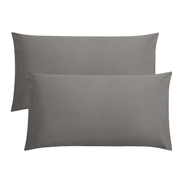 W24 LC PILLOW CASE 2P 50*70 D.GREY