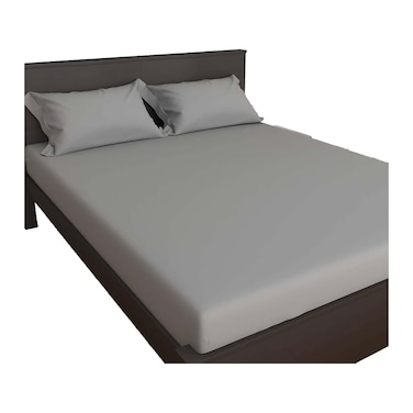 La Collection Fitted Bed Sheet - 120*200 - Dark Grey