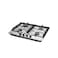 LG Built-in Gas Hob 60 Cm 4 Burners - Silver - HU641BBG.CSTZEEC
