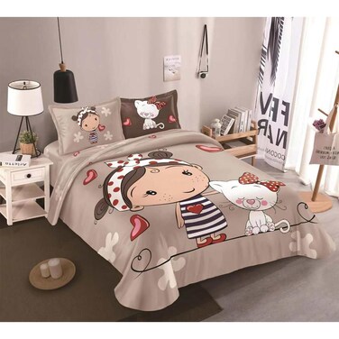 بطانية أطفال لا كوليكشن بطبعة قطة - 180 * 220 سم