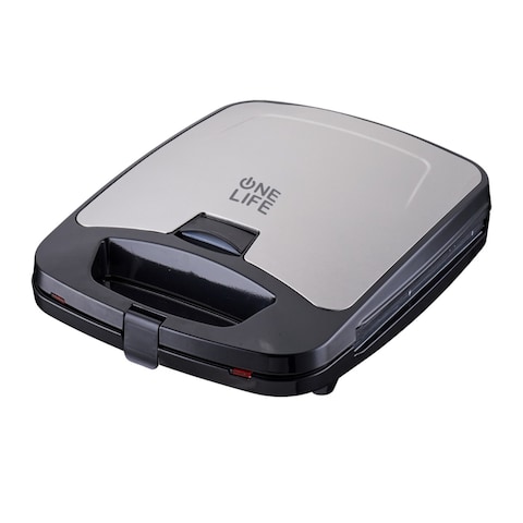 One Life 2 in 1 Sandwich Maker 1400 Watt - Stainless - SM44S