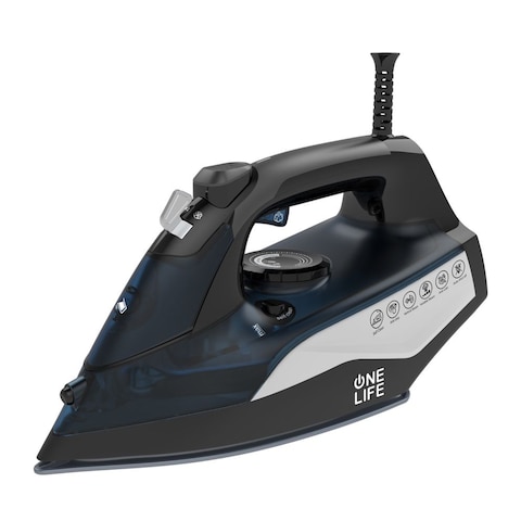 مكواة بخار ون لايف 2500 واط - أسود أزرق - ST250C