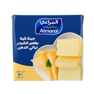 Almarai Feta Cheese with Cheddar -  500gm
