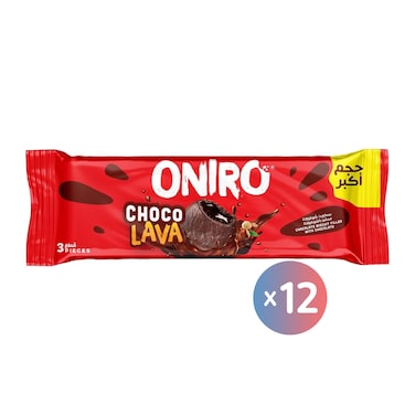 Oniro Choco Lava Chocolate Biscuits - 3 Biscuits - 12 Pieces