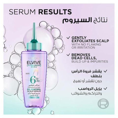 Elvive Hyaluronic Pure Serum for Oily Scalp - 102 ml