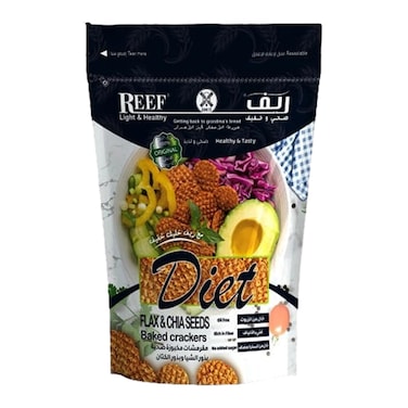 Reef Flax And Chia Seeds Baked Crackers -150gm