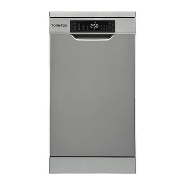 غسالة أطباق تورنيدو 10 أفراد شاشة ديجيتال 7 برامج - فضي غامق - TDV-FN107DDS
