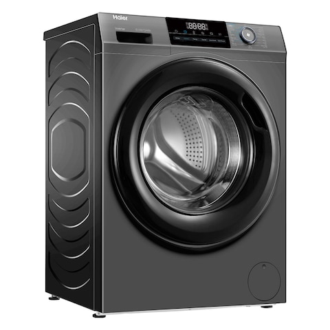 Haier Inverter Digital Front Load Washing Machine 8 Kg - Gray -HW80-BP14929AS6

