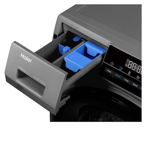 Haier Inverter Digital Front Load Washing Machine 8 Kg - Gray -HW80-BP14929AS6

