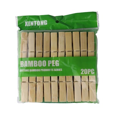 مشابك غسيل خشبية العربية - 20 قطعة