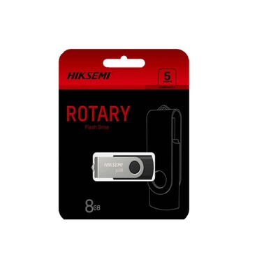 فلاش درايف USB 2.0 هيكسمي روتاري 8 جيجا - فضي - HS-USB-M200S