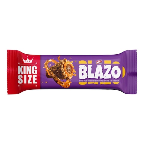 Blazo King Size Wafers Coated with Caramel and Chocolate