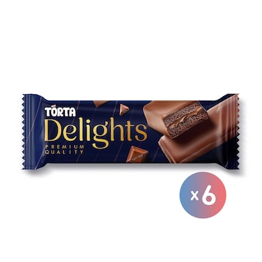 Torta Delights Chocolate - 6 Pieces