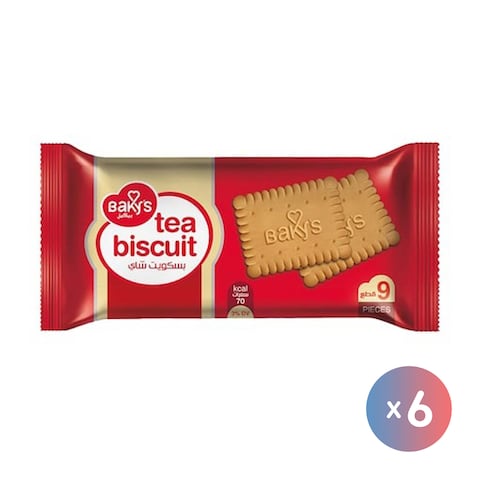Bakey&#39;s Tea Biscuit - 9 Biscuits - 6 Pieces