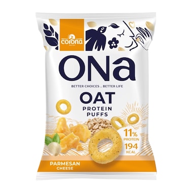 Ona Protein Puffs with Parmesan - 50 Gm