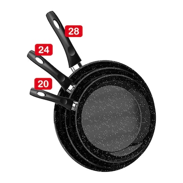 طقم طاسات توب شيف - 3 قطع