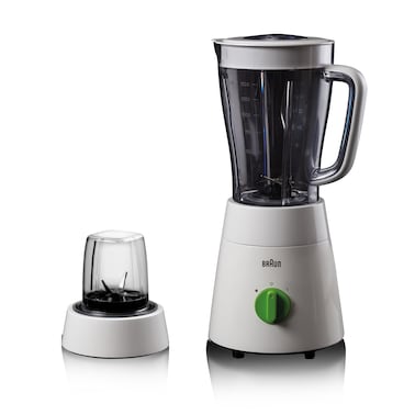 خلاط براون 500 وات 1.75 لتر مع مطحنة - ابيض - JB0115WH