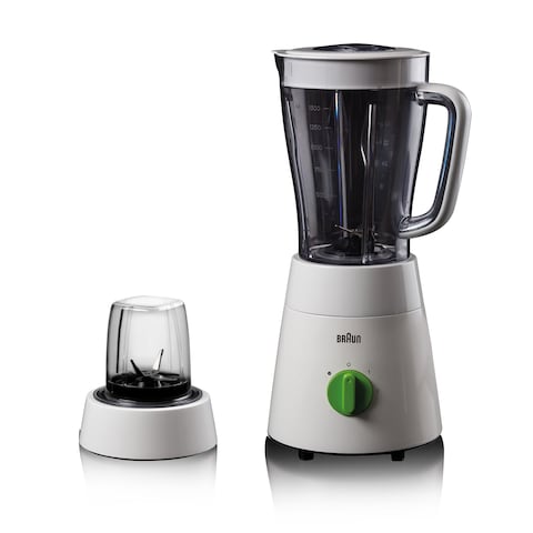 Braun Electric Blender 500 Watt 1.75 Liter with Mill - White - JB0115WH