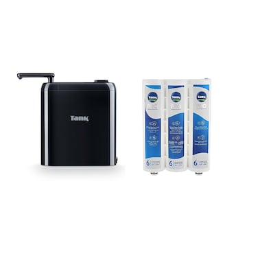 فلتر تانك برو 6 وظائف تنقية مدمجة (مؤقت رقمى) - أسود + شمع تانك برو
