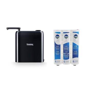 Tank Pro Filter 6 Purification Compact Functions with Digital Timer - Black + Tank Pro Cartridge