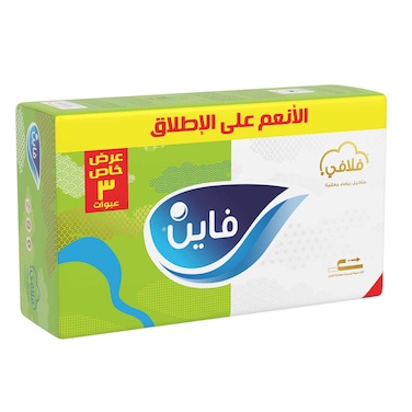 فاين فلافى مناديل وجه - 480 منديل - 3 قطع