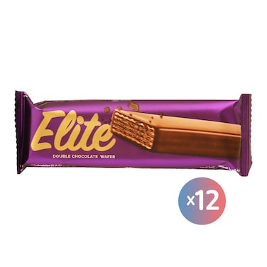 Elite Chocolate Coated Wafer - 12 Pieces