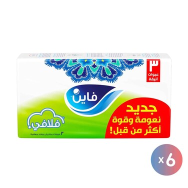مناديل للوجه فاين فلافي - 480 منديل - 18 علبة مناديل