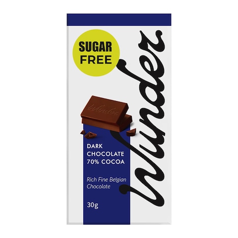 Wunder Sugar Free Dark Chocolate Bar - 30 Gm