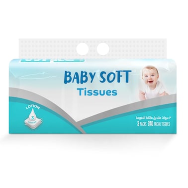 وايت فليكسي مناديل أطفال - 240 منديل - 3 قطع